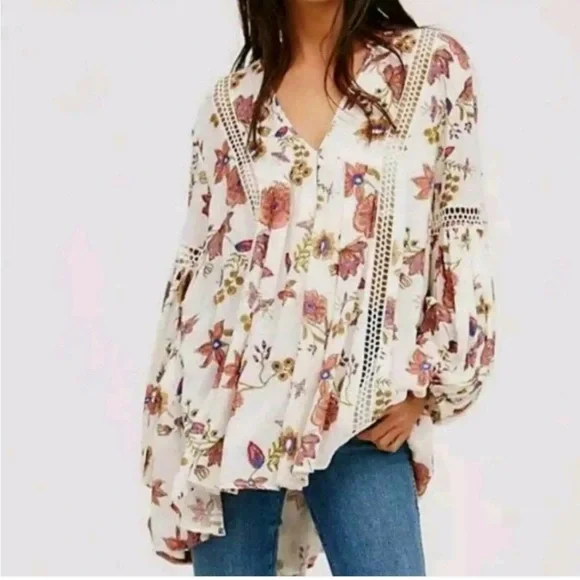Free People Just the Two of Us Ivy Floral Tunic - Picture 8 of 8